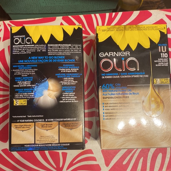 NEW GARNIER OLIA 110 SUPER LIGHT NATURAL BLONDE
SUPER CLAIR HAIR DYE - Picture 5 of 11